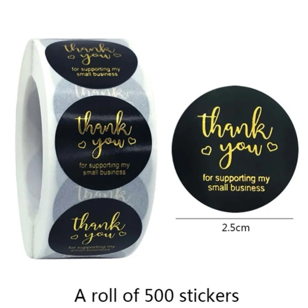 💜 2/$18 💜 THANK YOU stickers… perfect for your small business! 500 stickers!!!